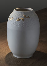 Koi Vase, Golden Luster